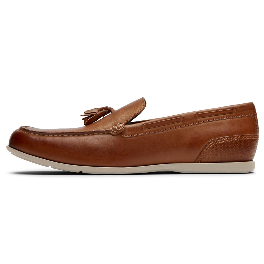 Rockport Loafers For Mens Brown - Malcom Tassel - IH3157294